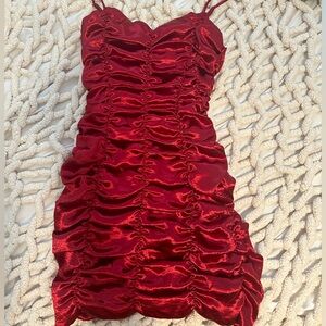 lucy in the sky red bodycon dress in size small